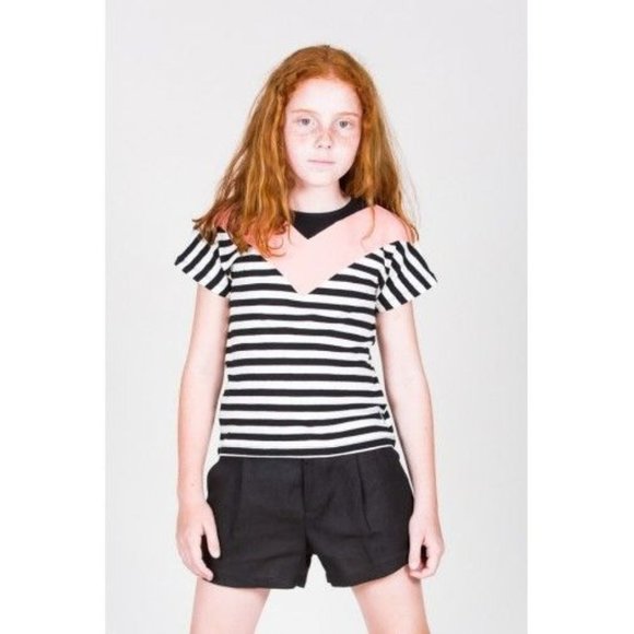 Motoreta Dan Striped Girls Shirts, Sz 12/13 - Picture 1 of 9